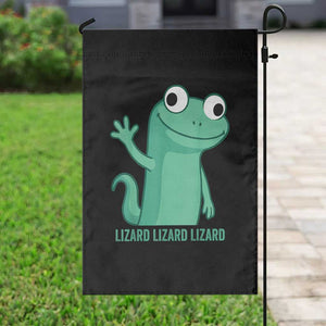 Funny Lizard Lizard Lizard Garden Flag Cute Gecko Reptile Meme TS02 Print Your Wear