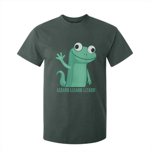 Funny Lizard Lizard Lizard T Shirt For Kid Cute Gecko Reptile Meme TS02 Dark Forest Green Print Your Wear