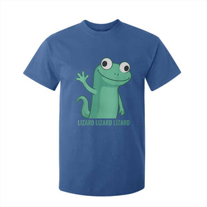 Funny Lizard Lizard Lizard T Shirt For Kid Cute Gecko Reptile Meme TS02 Royal Blue Print Your Wear