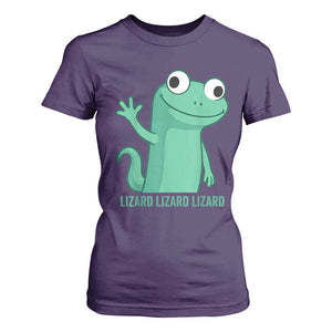 Funny Lizard Lizard Lizard T Shirt For Women Cute Gecko Reptile Meme TS02 Purple Print Your Wear