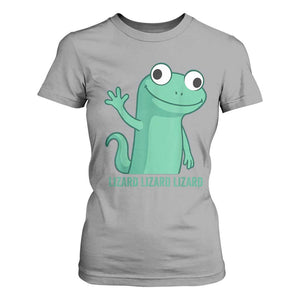 Funny Lizard Lizard Lizard T Shirt For Women Cute Gecko Reptile Meme TS02 Sport Gray Print Your Wear