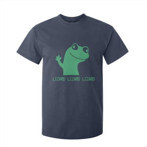 Funny Lizard Lizard Lizard T Shirt For Kid Weirdcore Gecko Reptile Meme TS02 Navy Print Your Wear