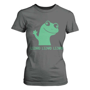 Funny Lizard Lizard Lizard T Shirt For Women Weirdcore Gecko Reptile Meme TS02 Dark Heather Print Your Wear