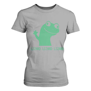 Funny Lizard Lizard Lizard T Shirt For Women Weirdcore Gecko Reptile Meme TS02 Sport Gray Print Your Wear