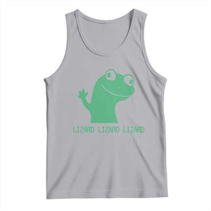 Funny Lizard Lizard Lizard Tank Top Weirdcore Gecko Reptile Meme TS02 Athletic Heather Print Your Wear