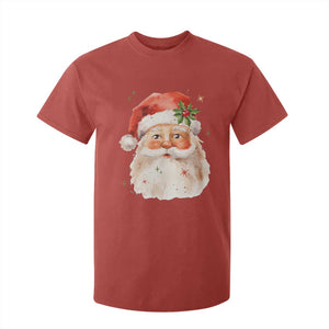 Retro Vintage Christmas Santa Claus Face Xmas Old Fashioned T Shirt For Kid TS02 Red Print Your Wear