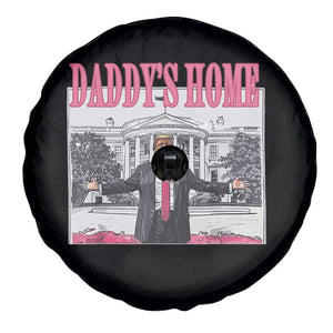 Trump Won 2024 Pink Spare Tire Cover Daddy's Home TS02 Print Your Wear