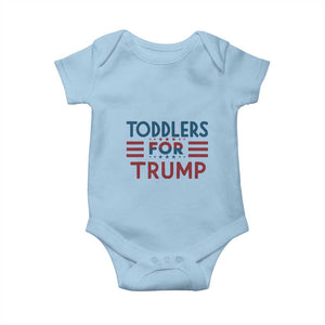 Trump 2024 Baby Onesie Toddlers for Trump Kids Trump 2024 TS02 Light Blue Print Your Wear