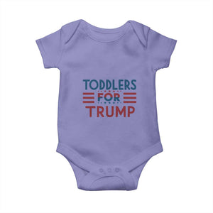 Trump 2024 Baby Onesie Toddlers for Trump Kids Trump 2024 TS02 Violet Print Your Wear