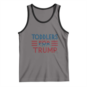 Trump 2024 Tank Top Toddlers for Trump Kids Trump 2024 TS02 Deep Heather Black Print Your Wear
