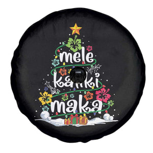 Tropical Hawaiian Christmas Spare Tire Cover Mele Kalikimaka Palm Tree Xmas in Hawaii TS02 Print Your Wear
