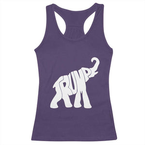 Trump 2024 Republican Elephant Racerback Tank Top US 47th President TS02 Purple Print Your Wear