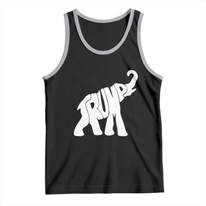 Trump 2024 Republican Elephant Tank Top US 47th President TS02 Black Athletic Heather Print Your Wear