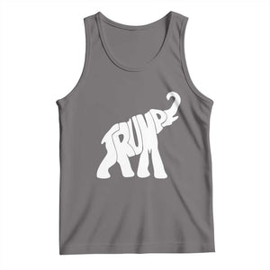 Trump 2024 Republican Elephant Tank Top US 47th President TS02 Deep Heather Print Your Wear