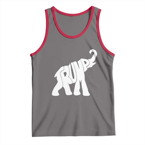 Trump 2024 Republican Elephant Tank Top US 47th President TS02 Deep Heather Red Print Your Wear