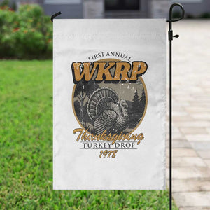 Retro WKRP Thanksgiving Turkey Drop 1978 Garden Flag Distressed Vintage Holiday TS02 Print Your Wear