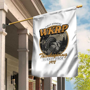 Retro WKRP Thanksgiving Turkey Drop 1978 Garden Flag Distressed Vintage Holiday TS02 Print Your Wear
