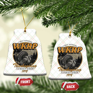 Retro WKRP Thanksgiving Turkey Drop 1978 Ceramic Ornament Distressed Vintage Holiday TS02 Print Your Wear