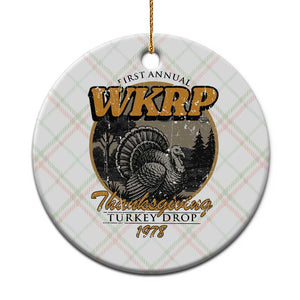 Retro WKRP Thanksgiving Turkey Drop 1978 Ceramic Ornament Distressed Vintage Holiday TS02 1pc Christmas Plaid Print Your Wear