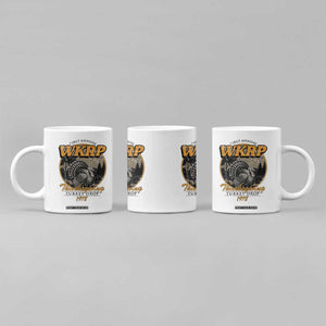Retro WKRP Thanksgiving Turkey Drop 1978 Coffee Mug Distressed Vintage Holiday TS02 Print Your Wear