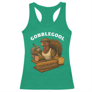 Gobblegool Funny Thanksgiving Racerback Tank Top Italian Turkey Deli Humor Sub Sandwich TS02 Irish Green Print Your Wear