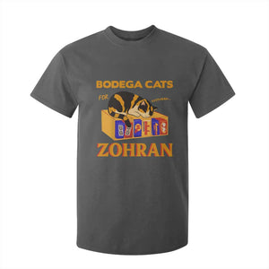 Bodega Cats for Zohran T Shirt For Kid New York Mamdani Supporter Mayor Cute Cat TS02 Dark Heather Print Your Wear