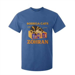 Bodega Cats for Zohran T Shirt For Kid New York Mamdani Supporter Mayor Cute Cat TS02 Royal Blue Print Your Wear