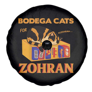 Bodega Cats for Zohran Spare Tire Cover New York Mamdani Supporter Mayor Cute Cat TS02 Print Your Wear