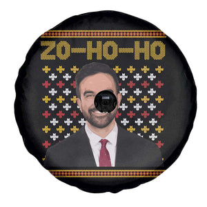 Zo Ho Ho Ugly Christmas Sweater Spare Tire Cover Funny Zohran Mamdani Holiday TS02 Print Your Wear