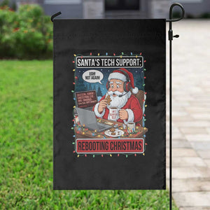 Funny Santa Tech Support Christmas Garden Flag Rebooting Christmas Geek Humor Gift TS02 Print Your Wear