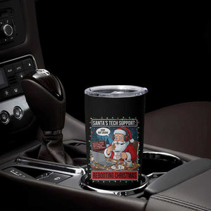 Funny Santa Tech Support Christmas Tumbler Cup Rebooting Christmas Geek Humor Gift TS02 Print Your Wear