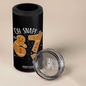 Oh Snap 67 Gingerbread Meme 4 in 1 Can Cooler Tumbler Broken Cookie Six Seven Holiday Gag Christmas Vibes TS02 Print Your Wear