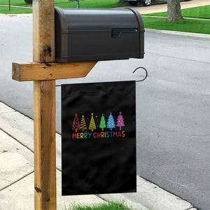 Colorful Rainbow Christmas Trees Garden Flag Merry Xmas Fun Festive Holiday Pride Gift TS02 Print Your Wear