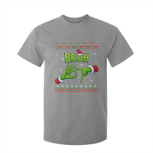 Christmas Bruh 67 Green Hands Meme T Shirt For Kid Funny Six Seven Meme Holiday Ugly Sweater TS02 Sport Gray Print Your Wear