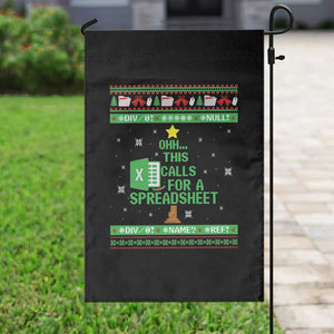 Funny Excel Christmas Tree Garden Flag This Calls for a Spreadsheet Xmas DIV0 Errors TS02 Print Your Wear