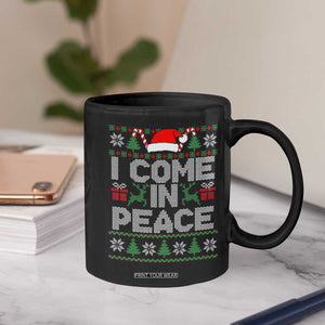 I Come In Peace Funny Christmas Matching Couple Coffee Mug Offensive Adult Humor Festive Holiday TS02 Print Your Wear