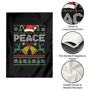 I am Peace Funny Christmas Matching Couple Garden Flag Offensive Adult Humor Festive Holiday TS02 Print Your Wear