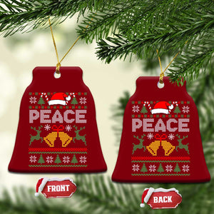 I am Peace Funny Christmas Matching Couple Ceramic Ornament Offensive Adult Humor Festive Holiday TS02 Print Your Wear