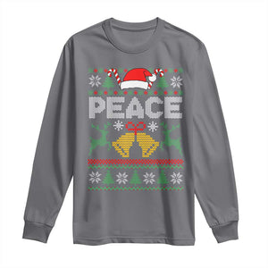 I am Peace Funny Christmas Matching Couple Long Sleeve Shirt Offensive Adult Humor Festive Holiday TS02 Charcoal Print Your Wear