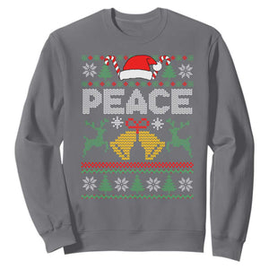 I am Peace Funny Christmas Matching Couple Sweatshirt Offensive Adult Humor Festive Holiday TS02 Charcoal Print Your Wear