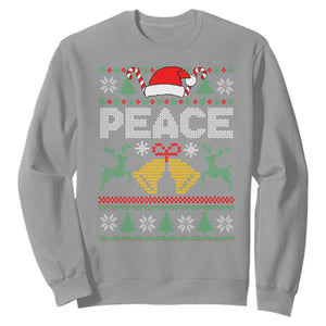 I am Peace Funny Christmas Matching Couple Sweatshirt Offensive Adult Humor Festive Holiday TS02 Sport Gray Print Your Wear