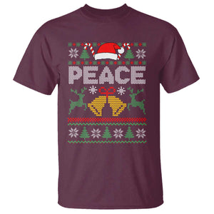 I am Peace Funny Christmas Matching Couple T Shirt Offensive Adult Humor Festive Holiday TS02 Maroon Print Your Wear