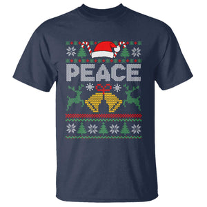 I am Peace Funny Christmas Matching Couple T Shirt Offensive Adult Humor Festive Holiday TS02 Navy Print Your Wear