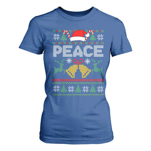 I am Peace Funny Christmas Matching Couple T Shirt For Women Offensive Adult Humor Festive Holiday TS02 Royal Blue Print Your Wear
