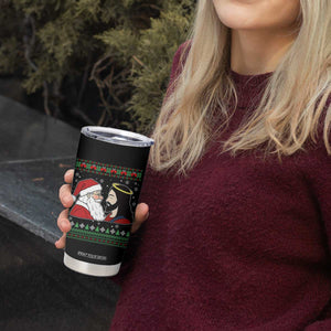 Funny Christmas Santa and Jesus Tumbler Cup Most Wonderful Time Christian Holiday Gag Gift TS02 Print Your Wear