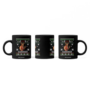 Funny Christmas Workout Gaindeer Coffee Mug Muscular Reindeer Holiday Gym Humor Wordplay TS02 Print Your Wear