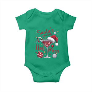 Funny Santa Favorite Hot Mess Baby Onesie Christmas Drinking Cocktail Lover TS02 Irish Green Print Your Wear