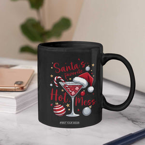 Funny Santa Favorite Hot Mess Coffee Mug Christmas Drinking Cocktail Lover TS02 Print Your Wear