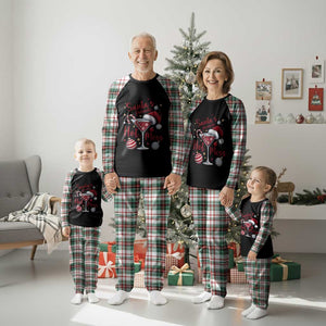 Funny Santa Favorite Hot Mess Plaid Pajama Set Christmas Drinking Cocktail Lover TS02 Christmas Plaid Print Your Wear