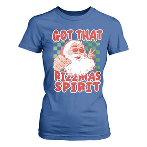 Funny Santa Rizz Christmas T Shirt For Women Got That Rizzmas Spirit Retro Groovy TS02 Royal Blue Print Your Wear
